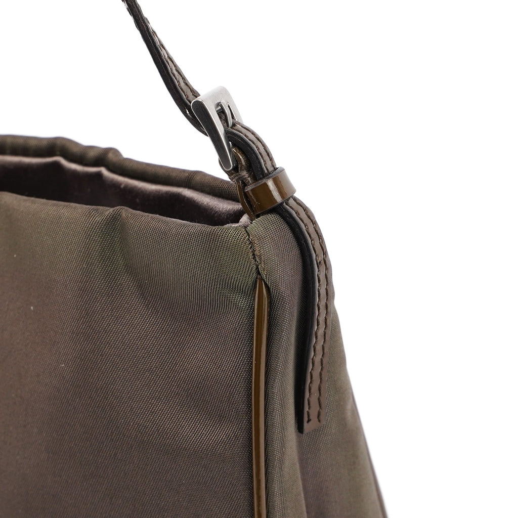 Brown Tessuto Mini Hobo