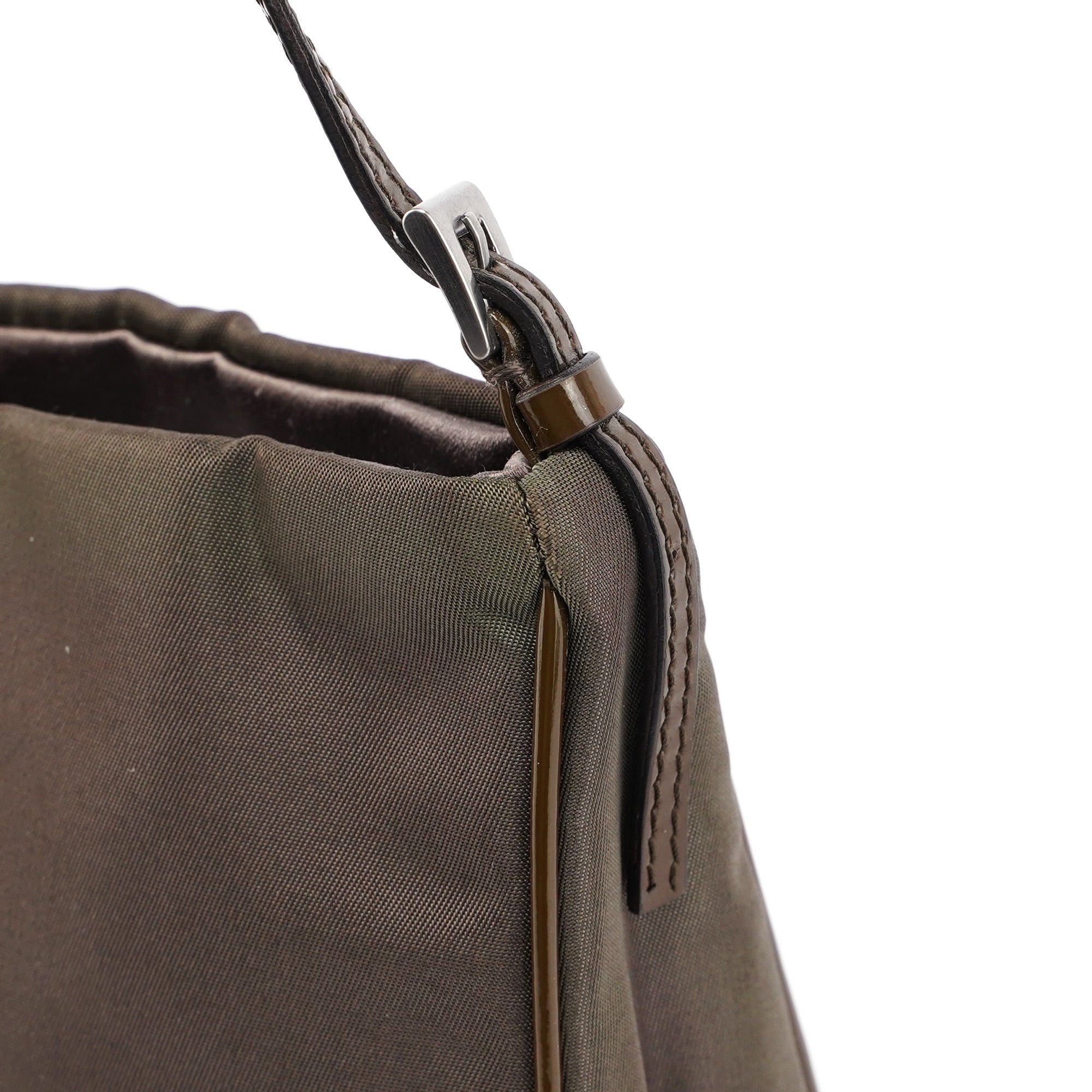 Brown Tessuto Mini Hobo