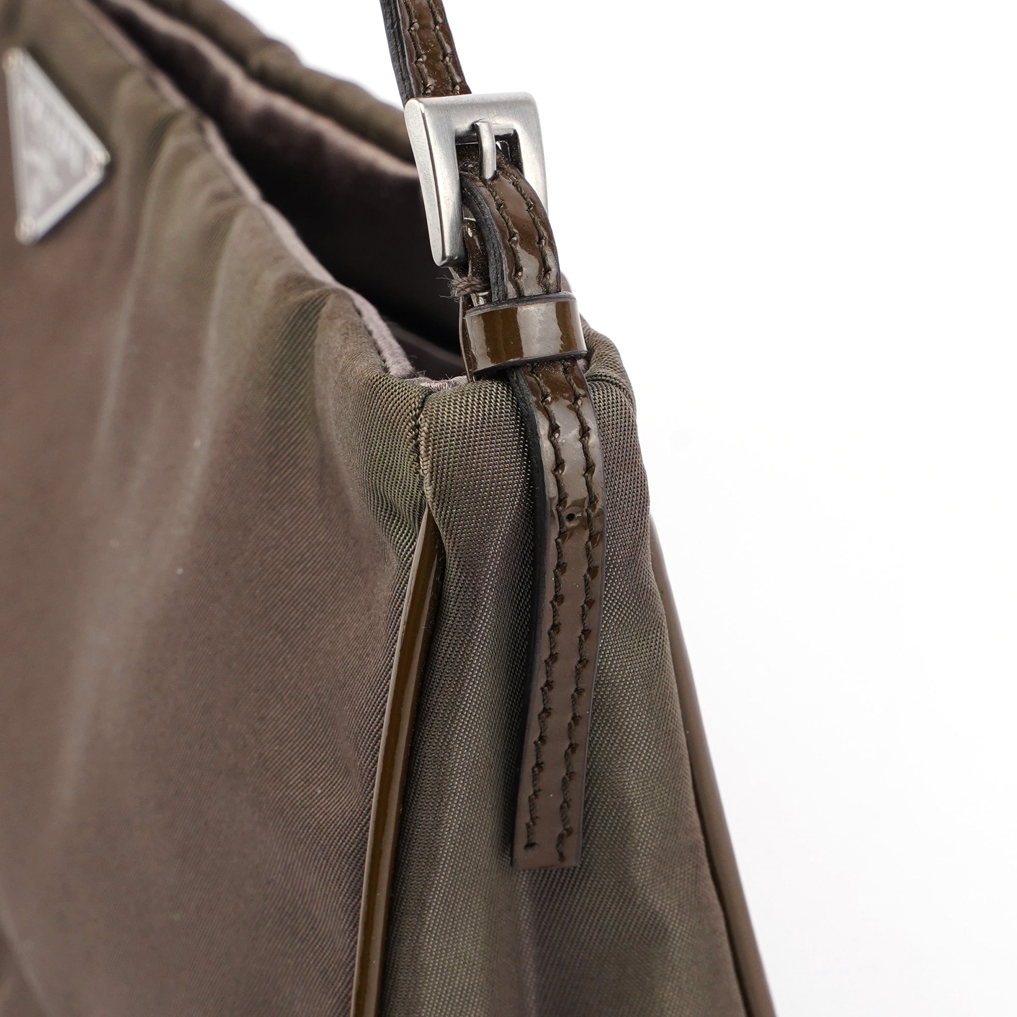 Brown Tessuto Mini Hobo