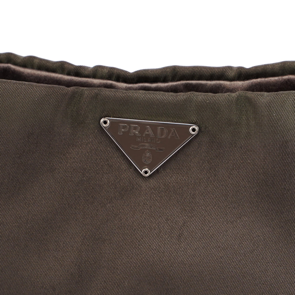 Brown Tessuto Mini Hobo