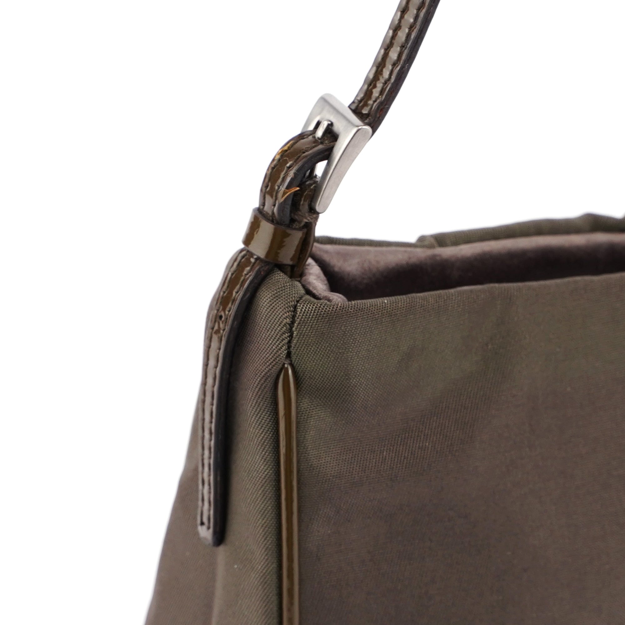 Brown Tessuto Mini Hobo