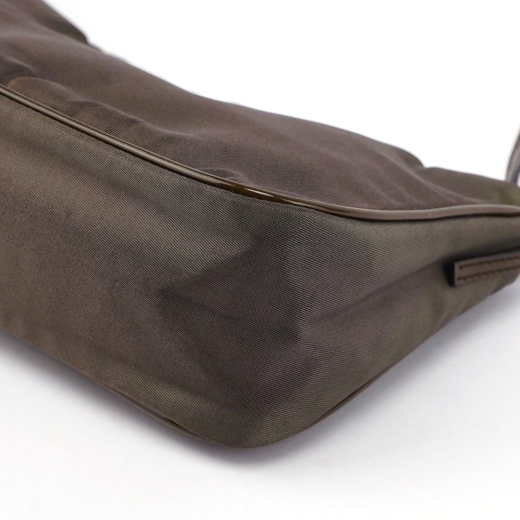 Brown Tessuto Mini Hobo