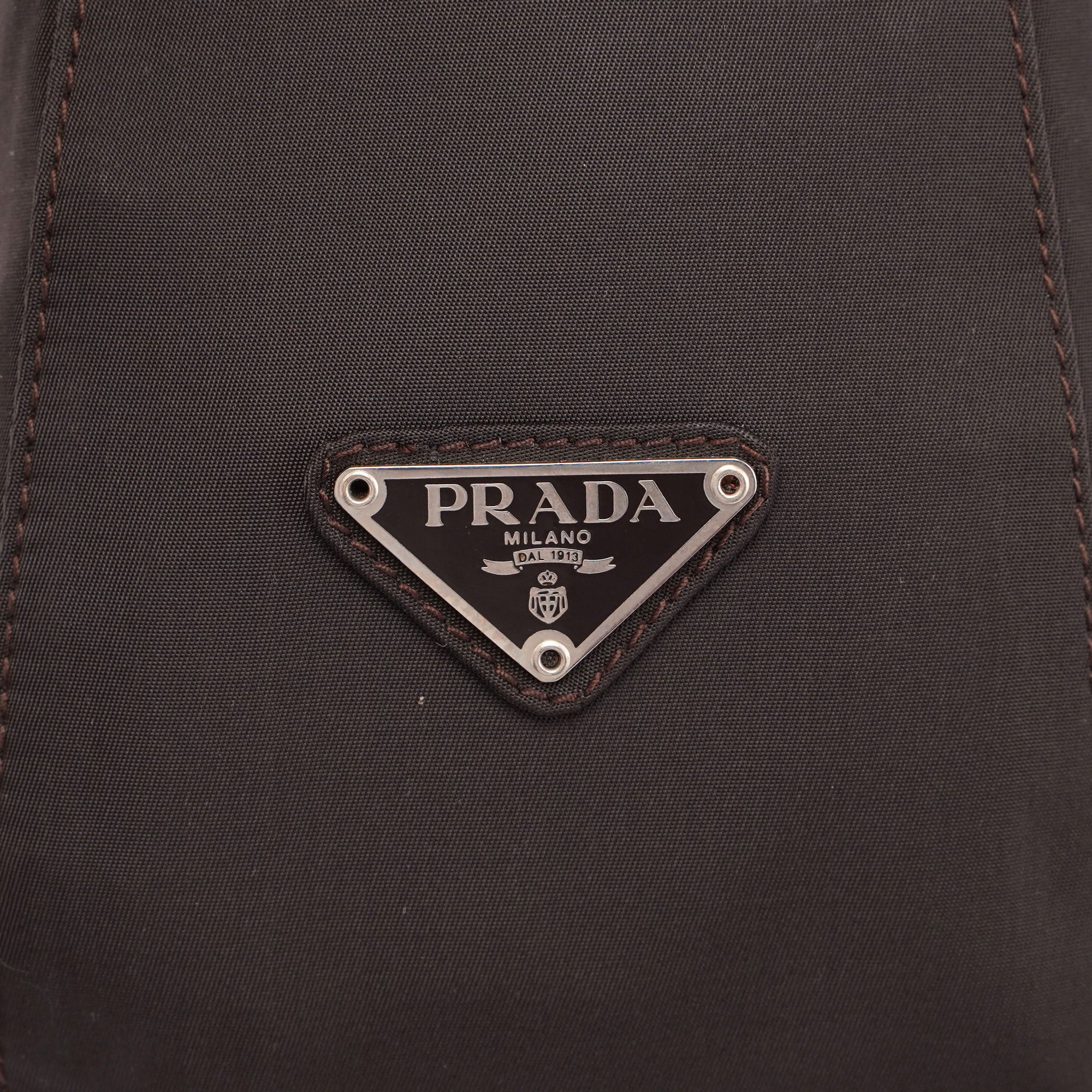 Brown Tessuto Plastic Shoulder Bag
