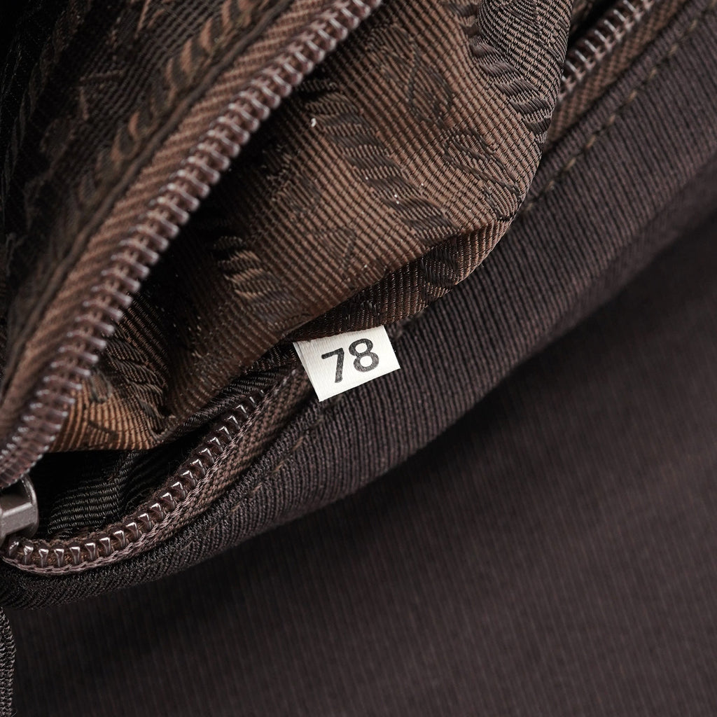 Brown Tessuto Swing Chain Shoulder Bag