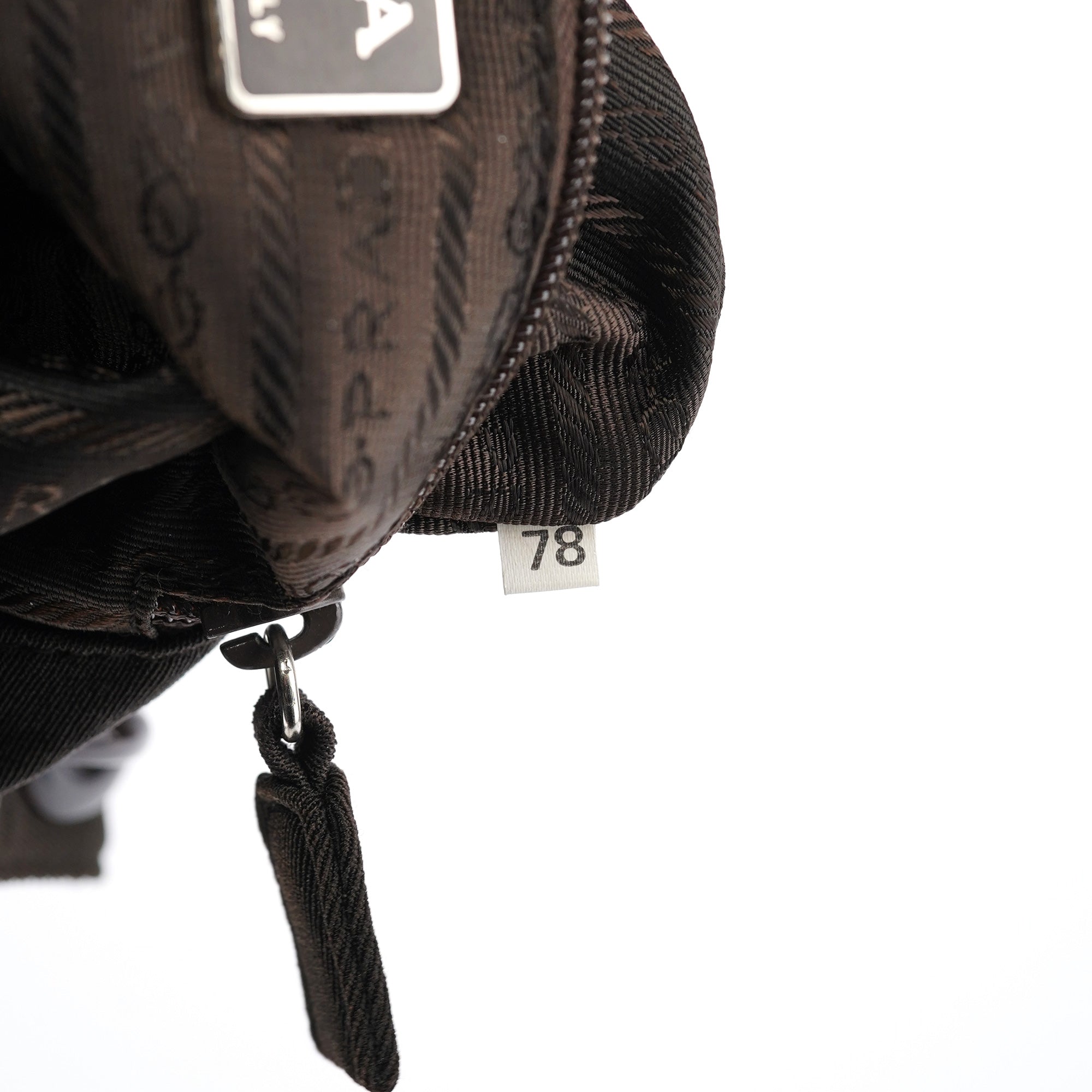 Brown Tessuto Swing Chain Shoulder Bag
