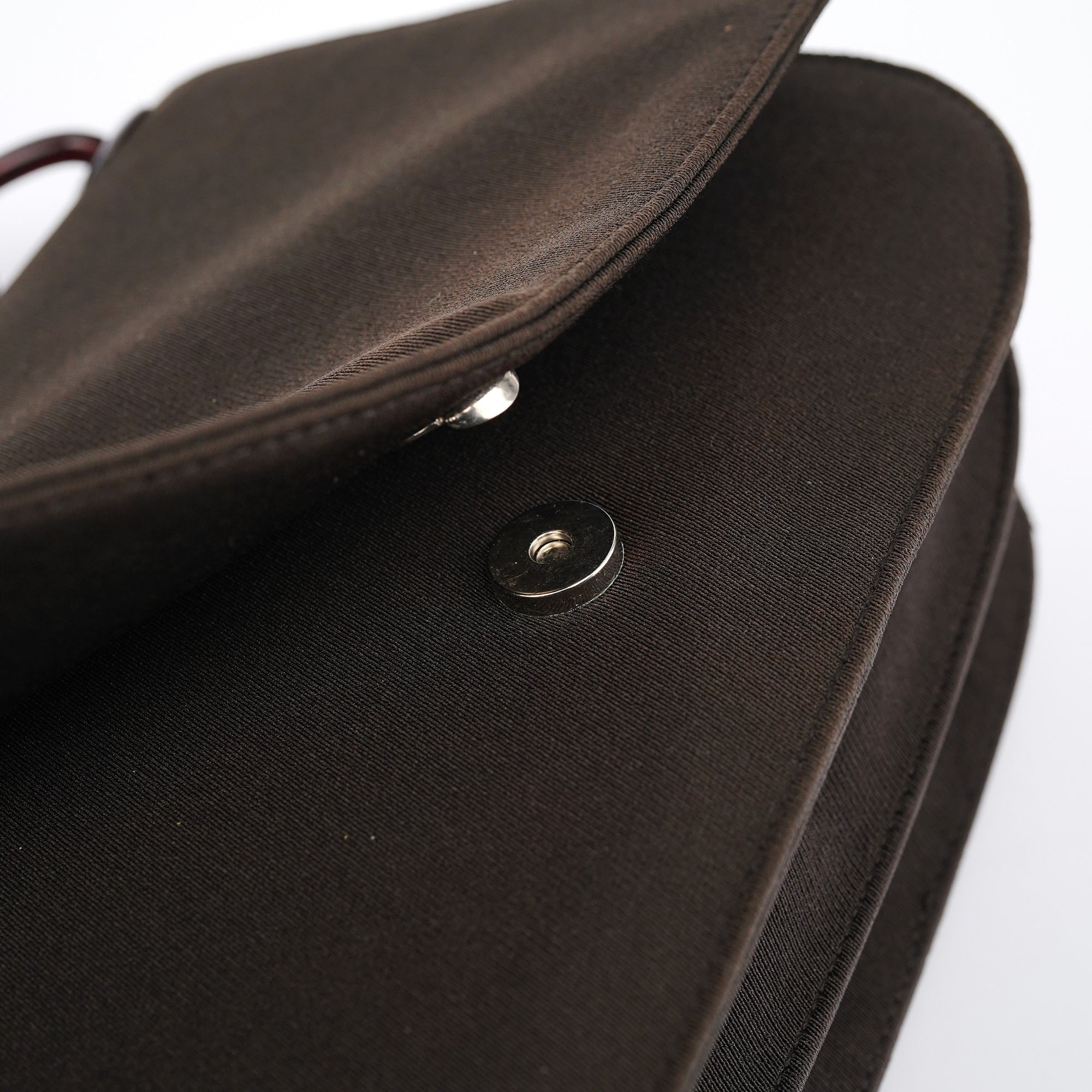 Brown Tessuto Swing Chain Shoulder Bag