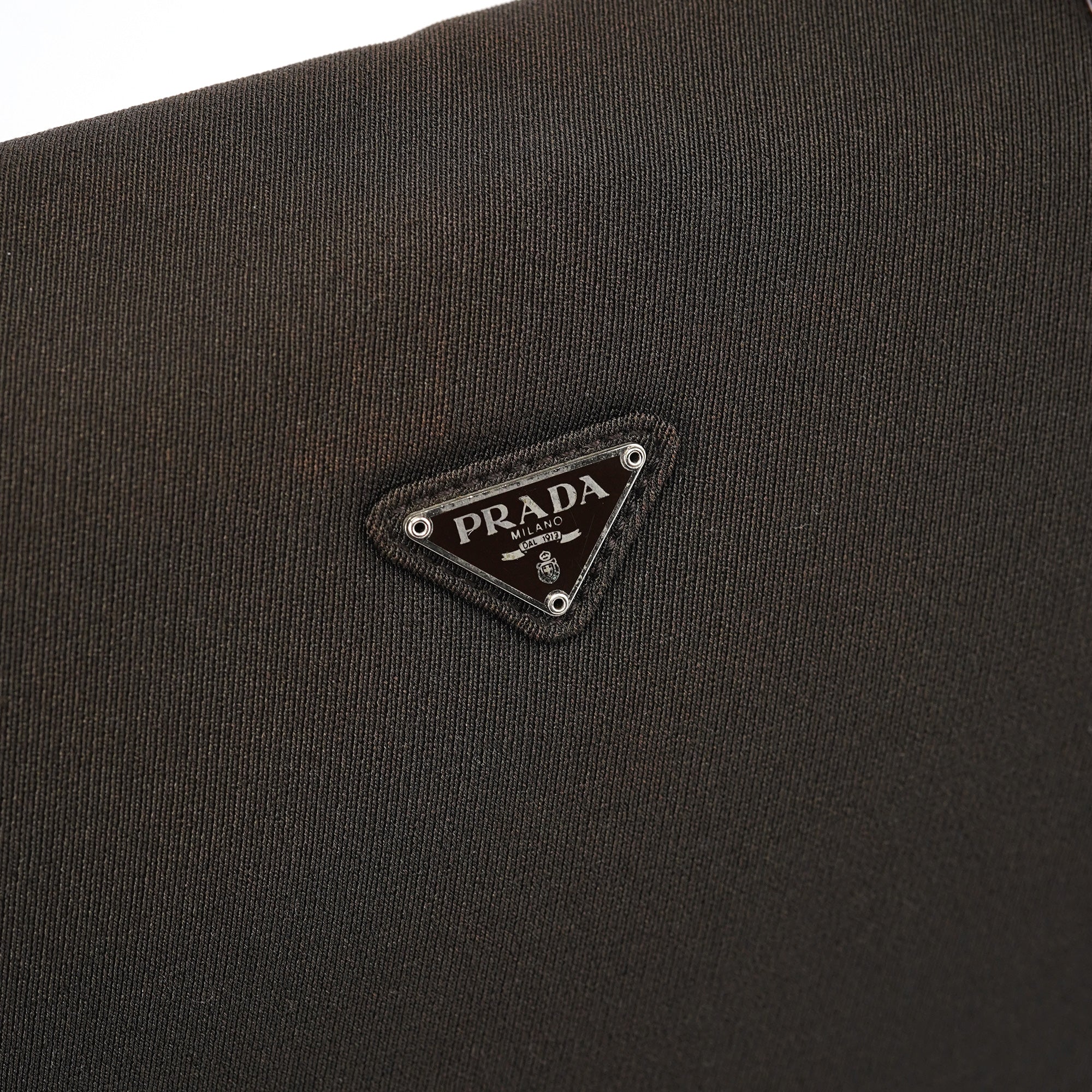 Brown Tessuto Swing Chain Shoulder Bag