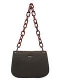 Brown Tessuto Swing Chain Shoulder Bag