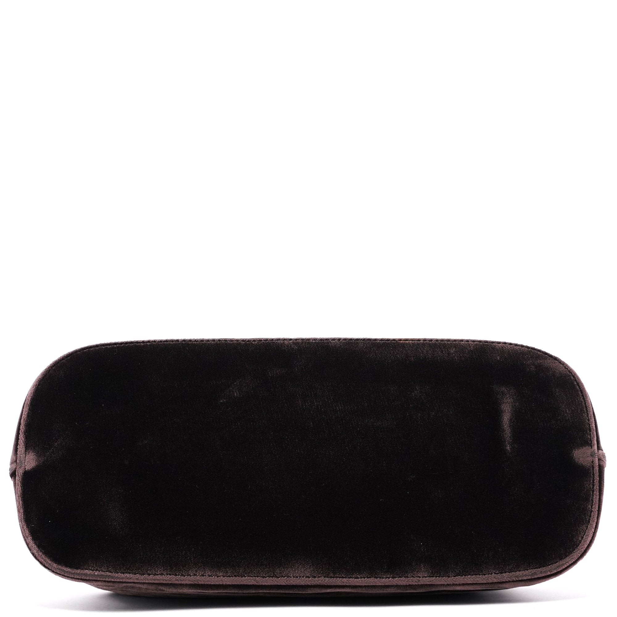 Brown Velluto Top Handle Bag