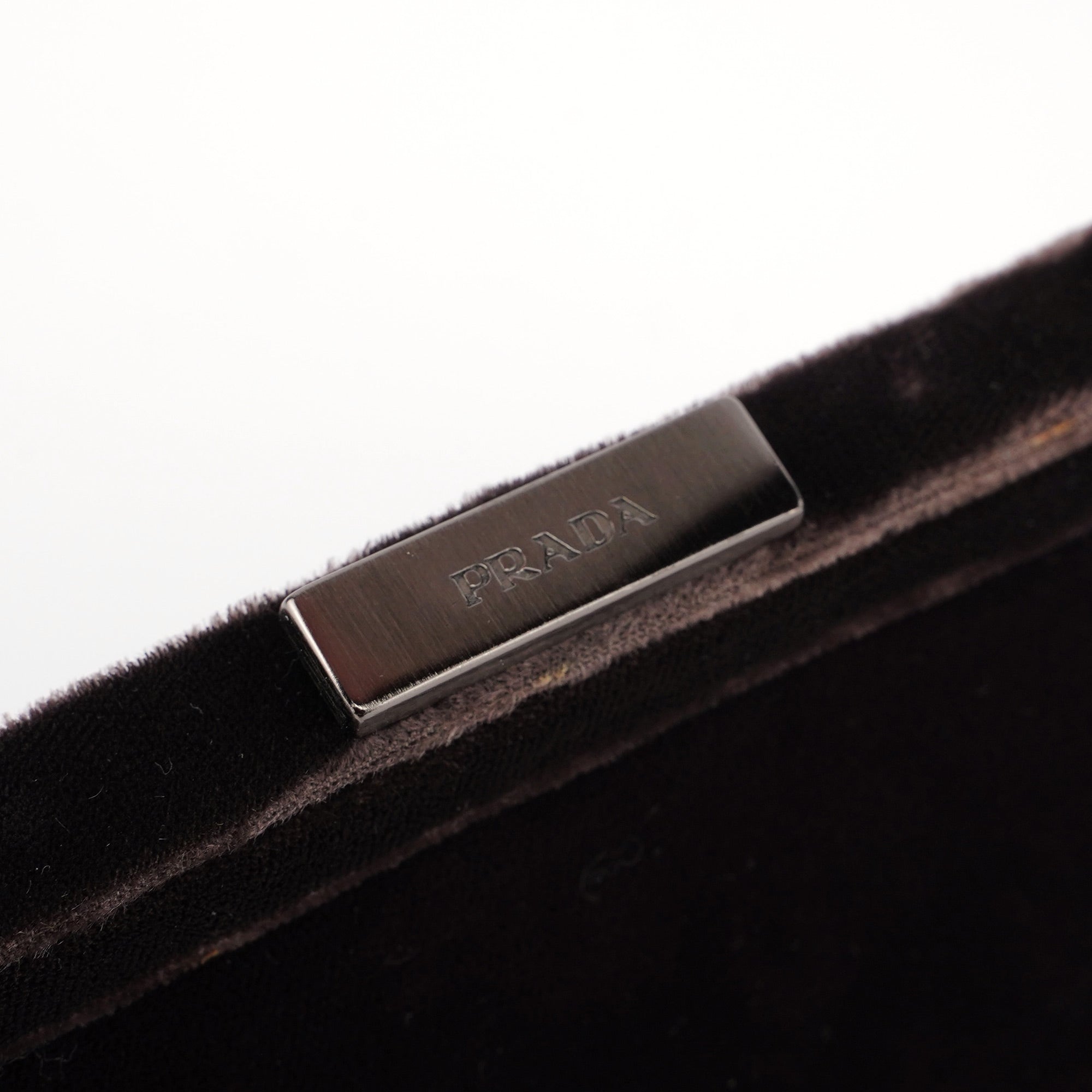 Brown Velluto Top Handle Bag