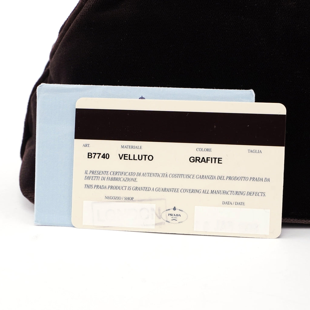 Brown Velluto Top Handle Bag