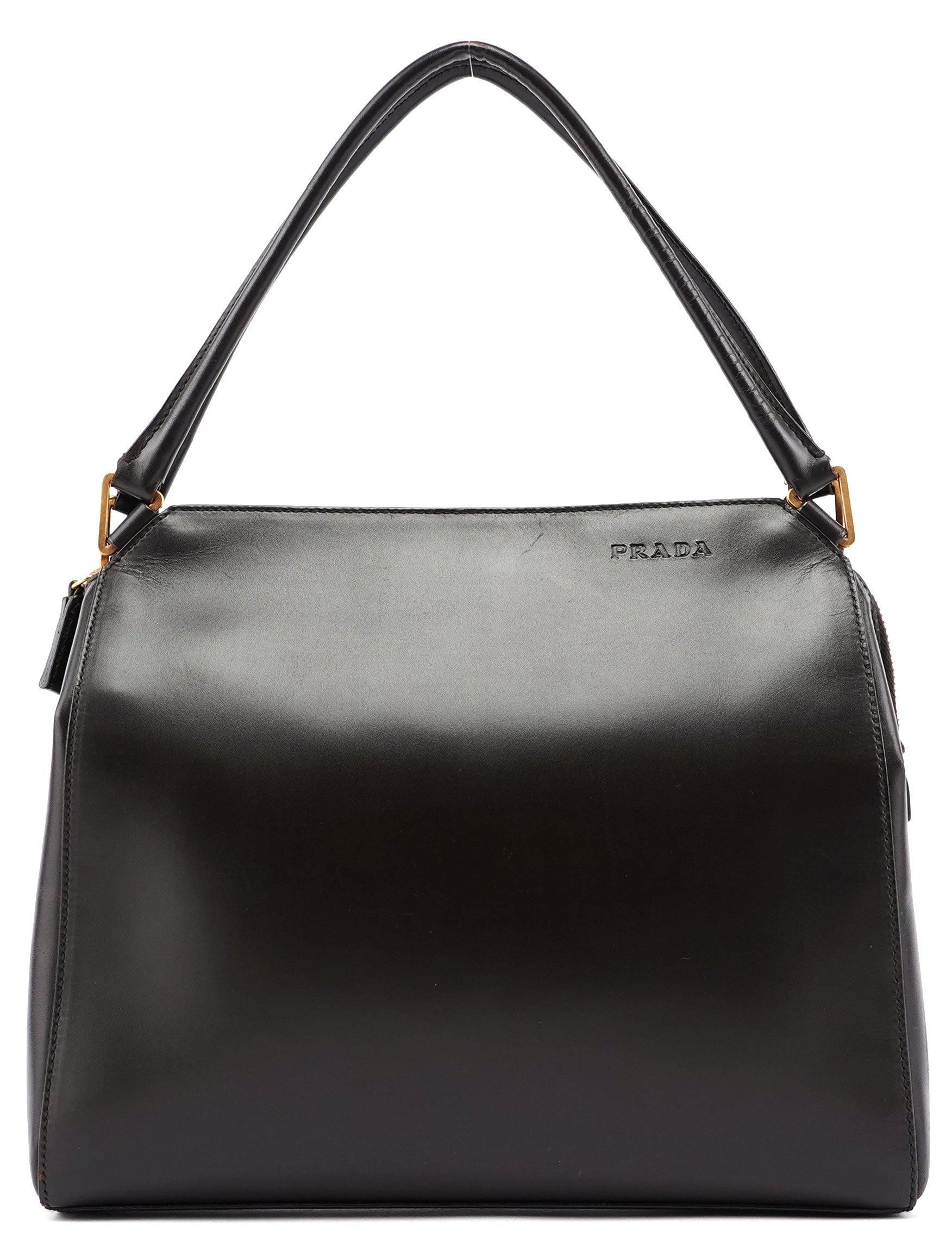 Brown Vitello Chic Shoulder Bag