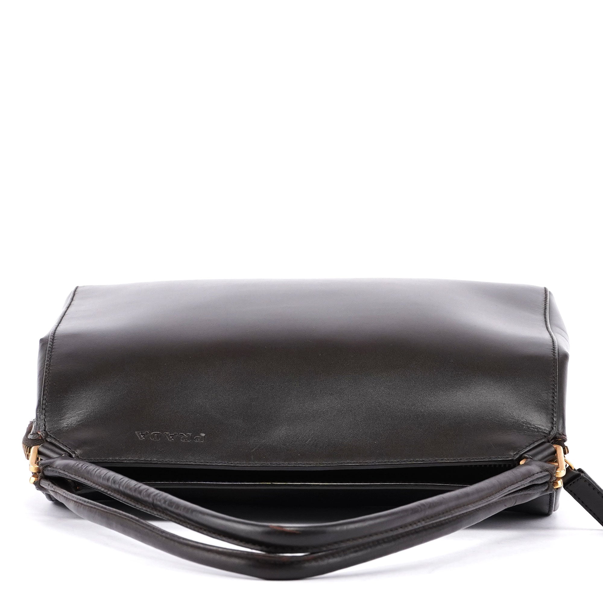 Brown Vitello Chic Shoulder Bag