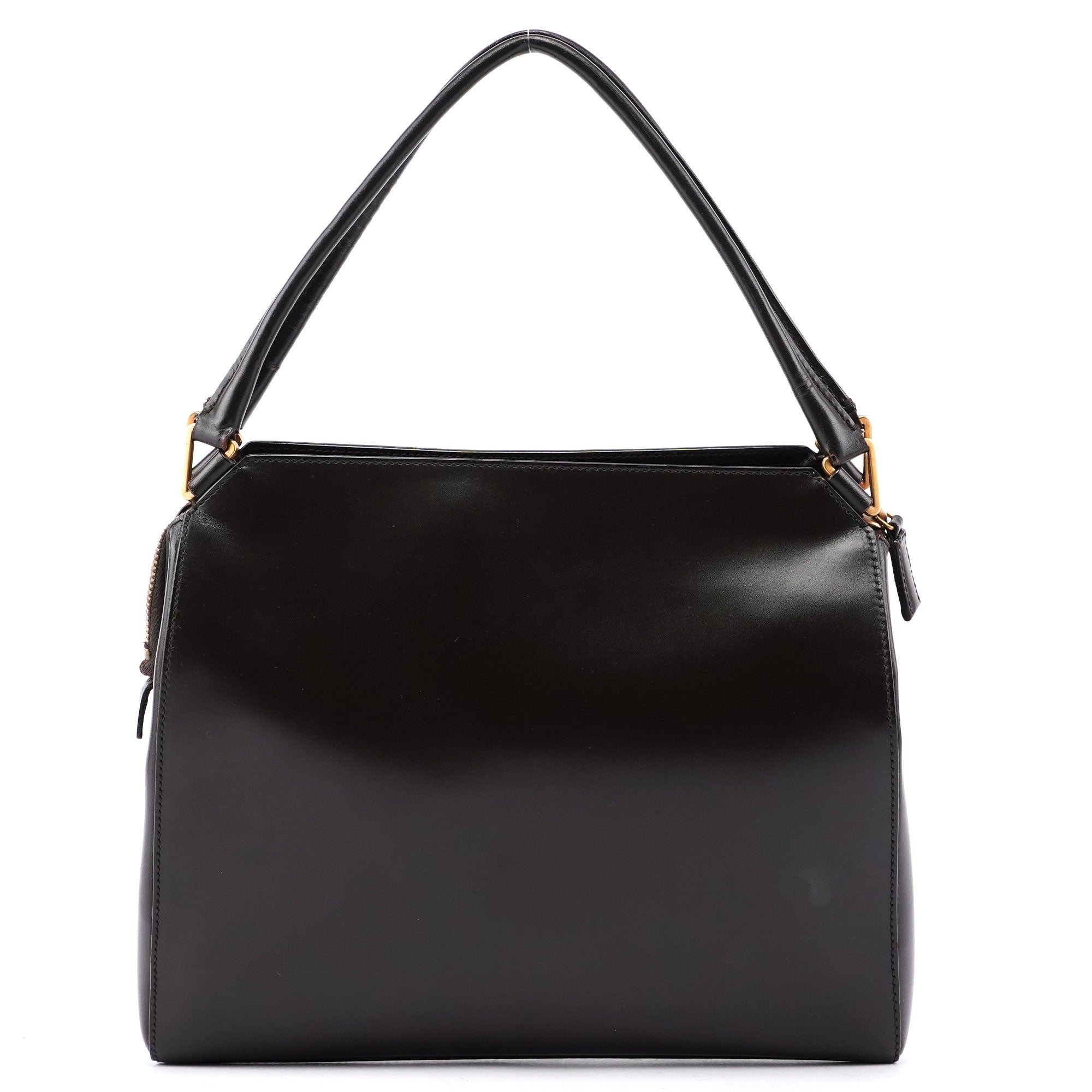 Brown Vitello Chic Shoulder Bag