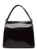 Brown Vitello Chic Shoulder Bag