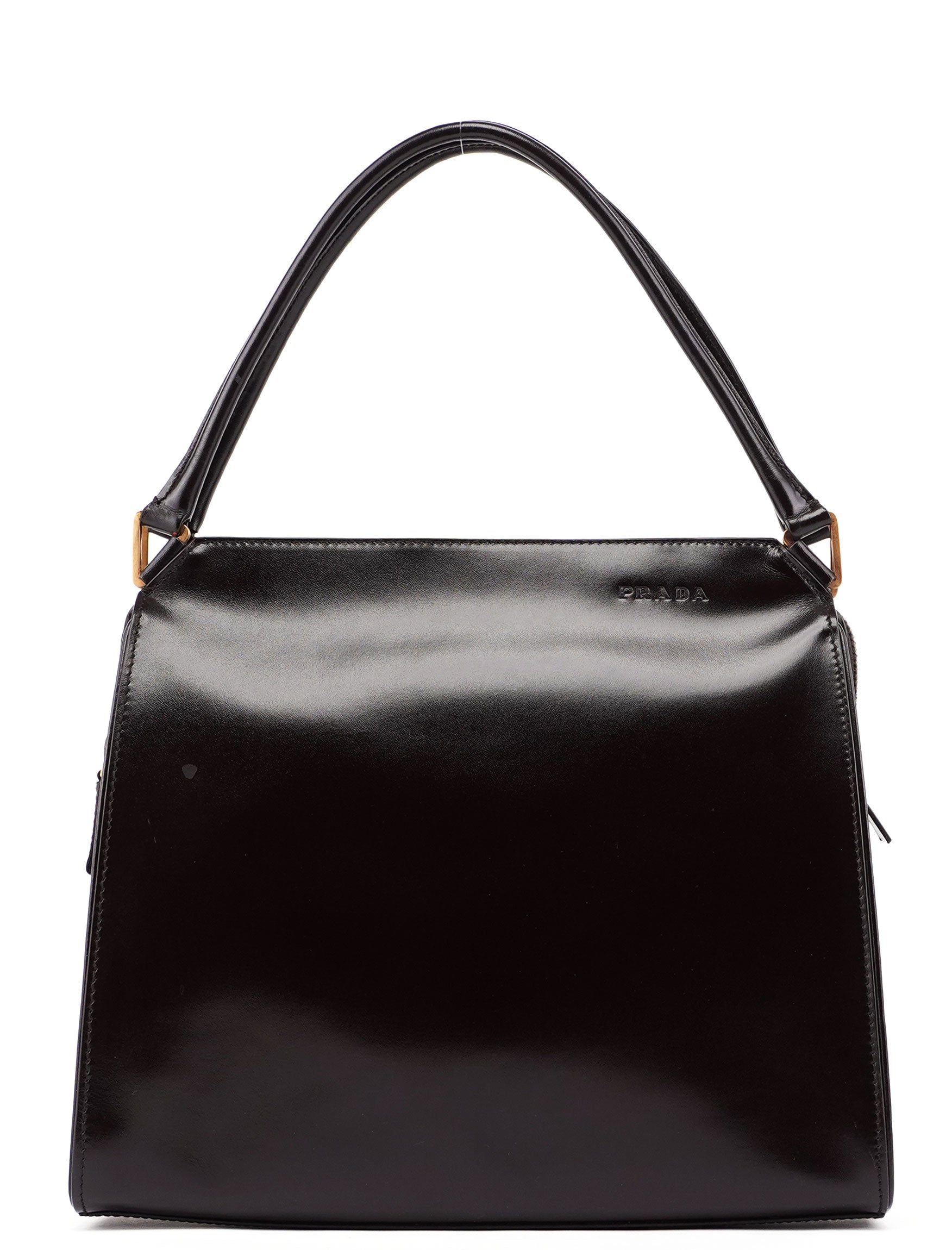 Brown Vitello Chic Shoulder Bag