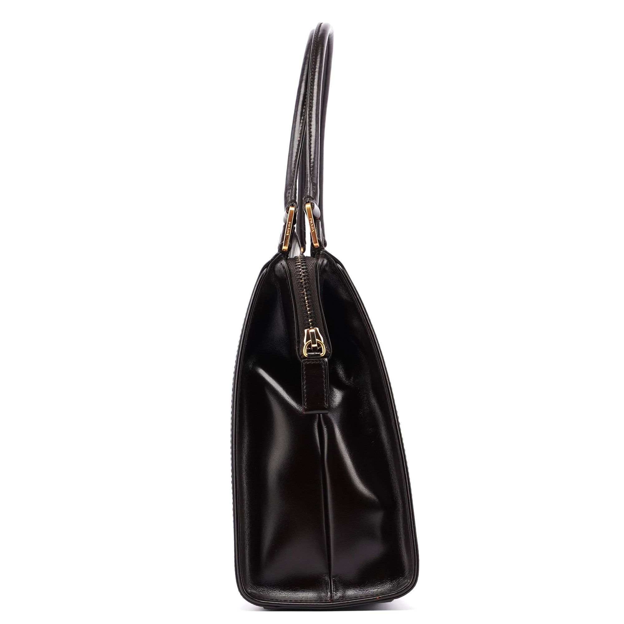 Brown Vitello Chic Shoulder Bag