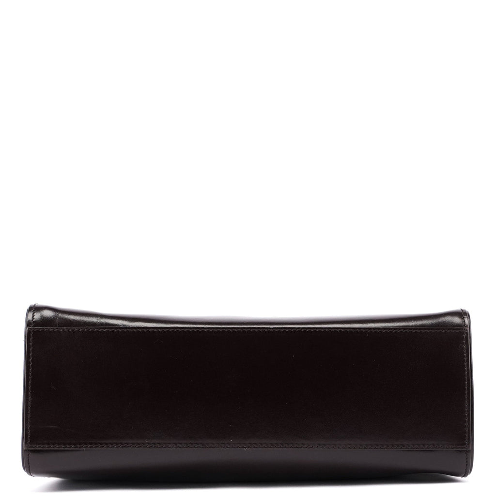Brown Vitello Chic Shoulder Bag