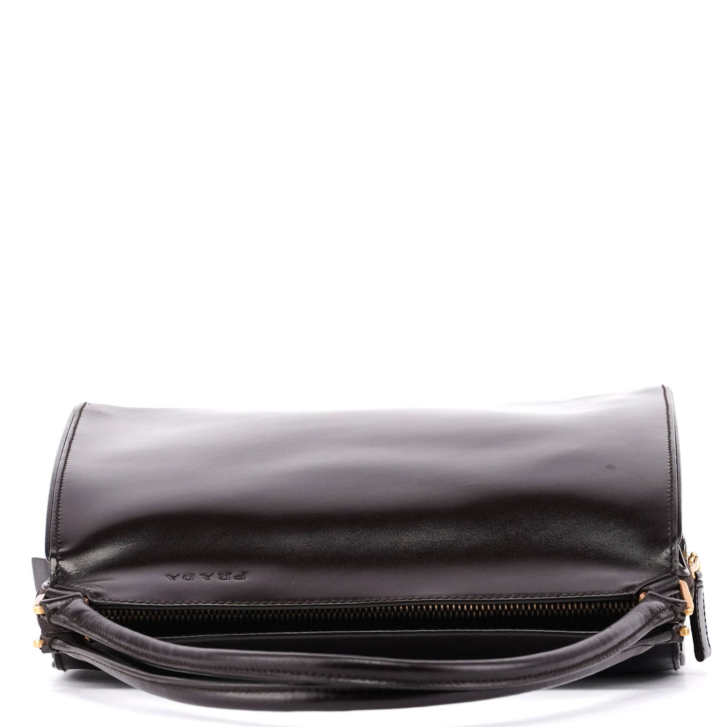 Brown Vitello Chic Shoulder Bag