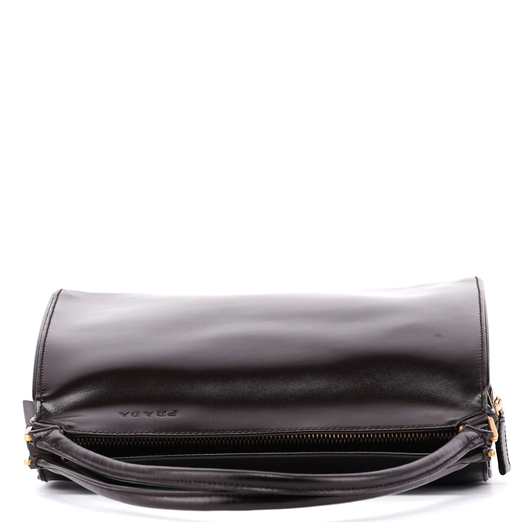 Brown Vitello Chic Shoulder Bag