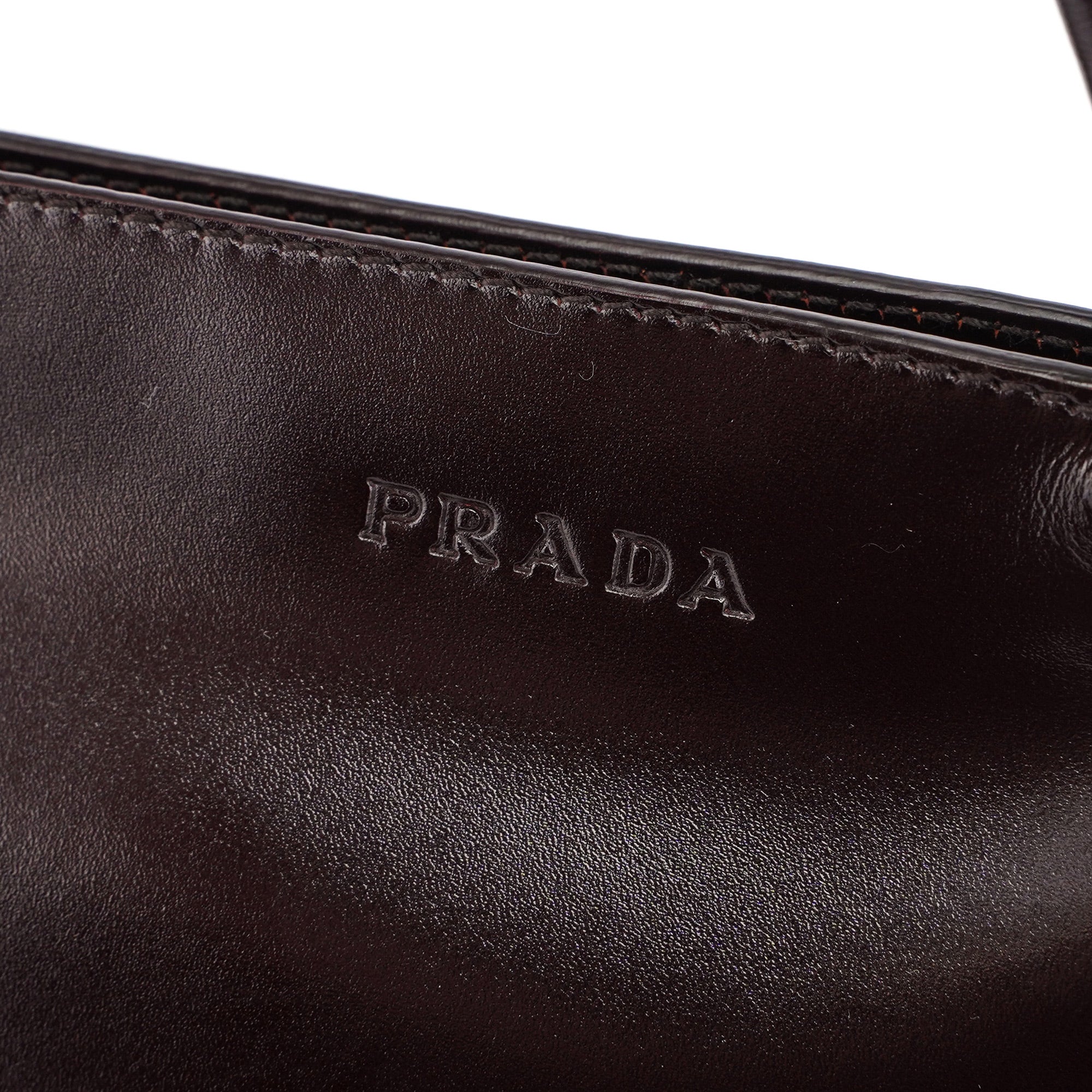 Brown Vitello Chic Shoulder Bag