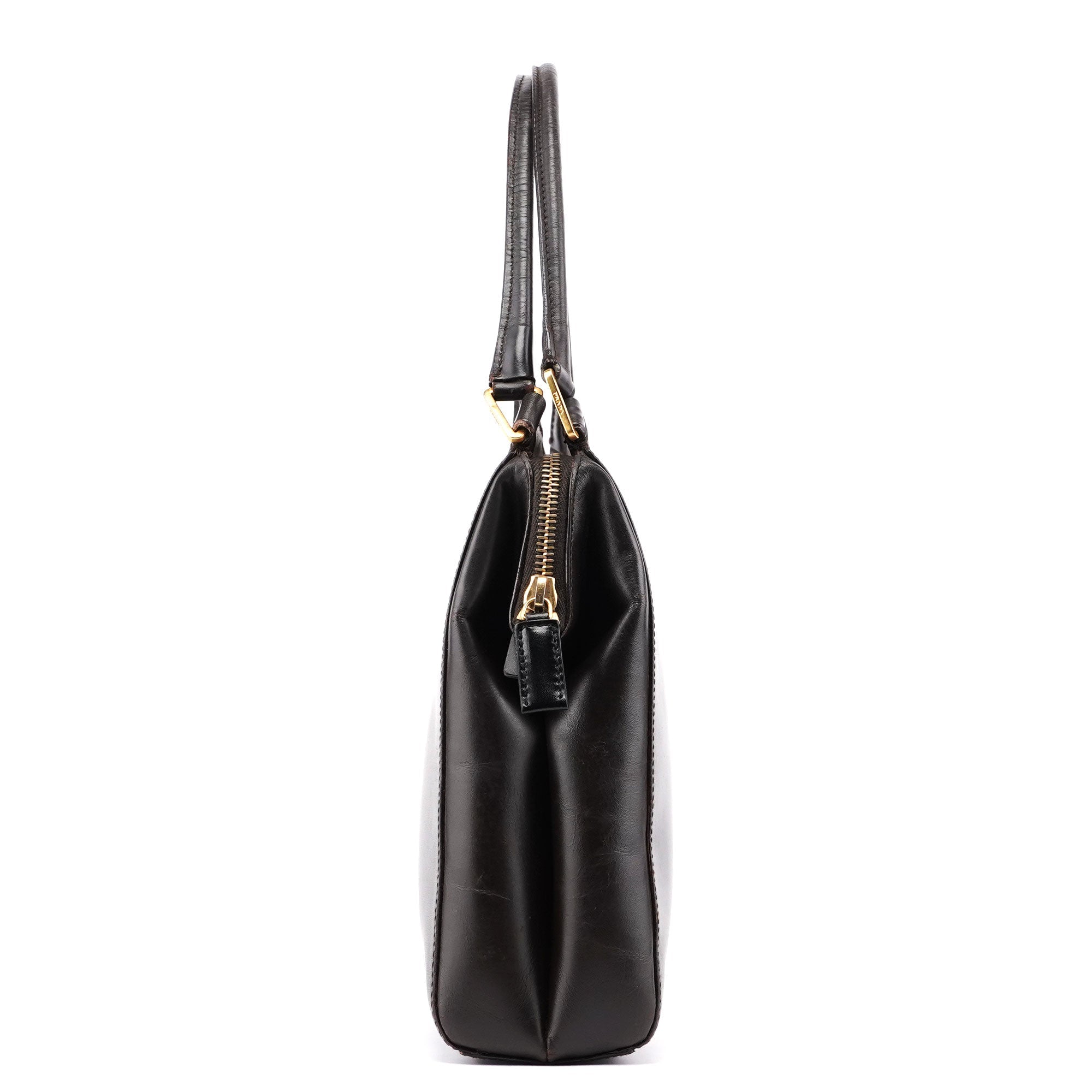 Brown Vitello Chic Shoulder Bag
