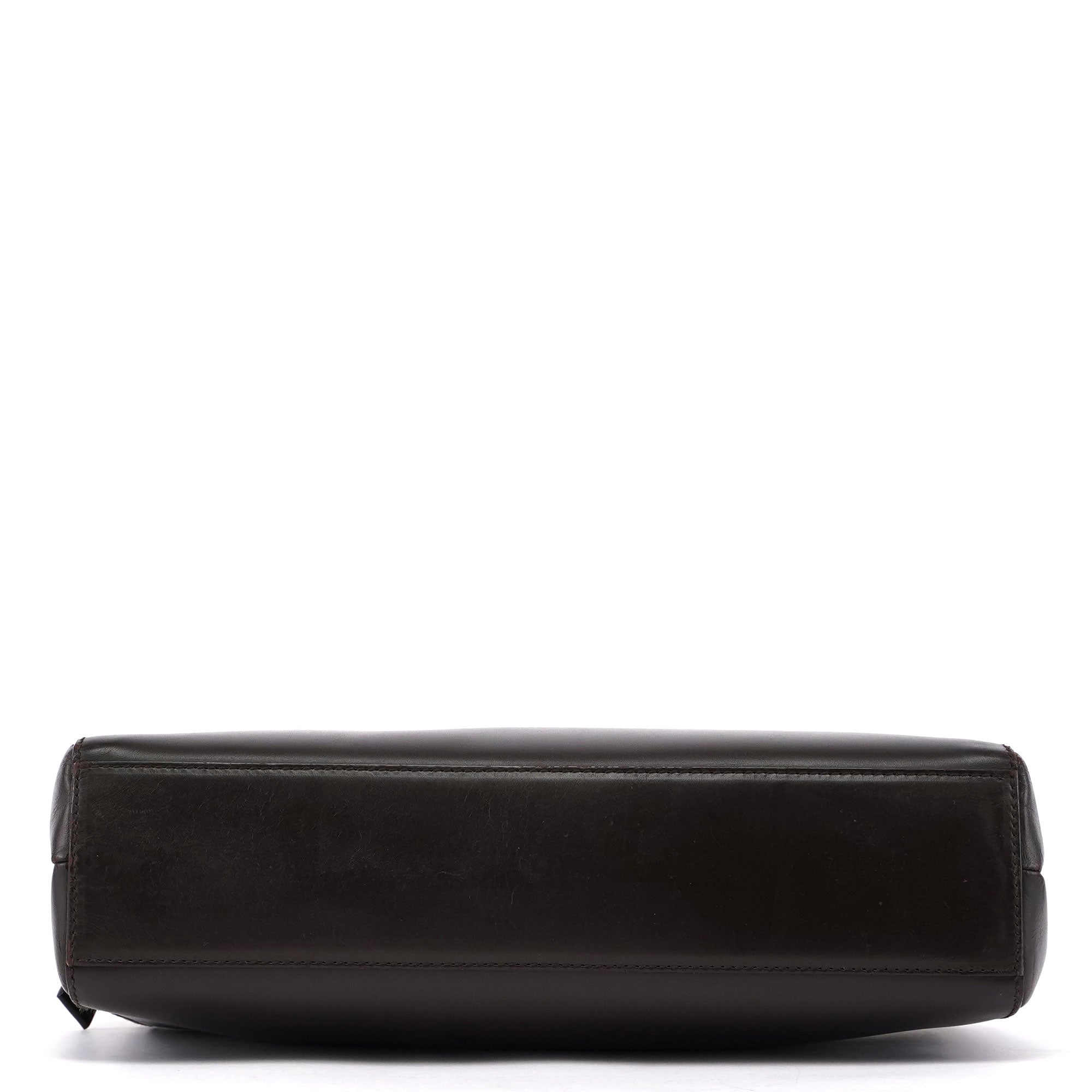Brown Vitello Chic Shoulder Bag