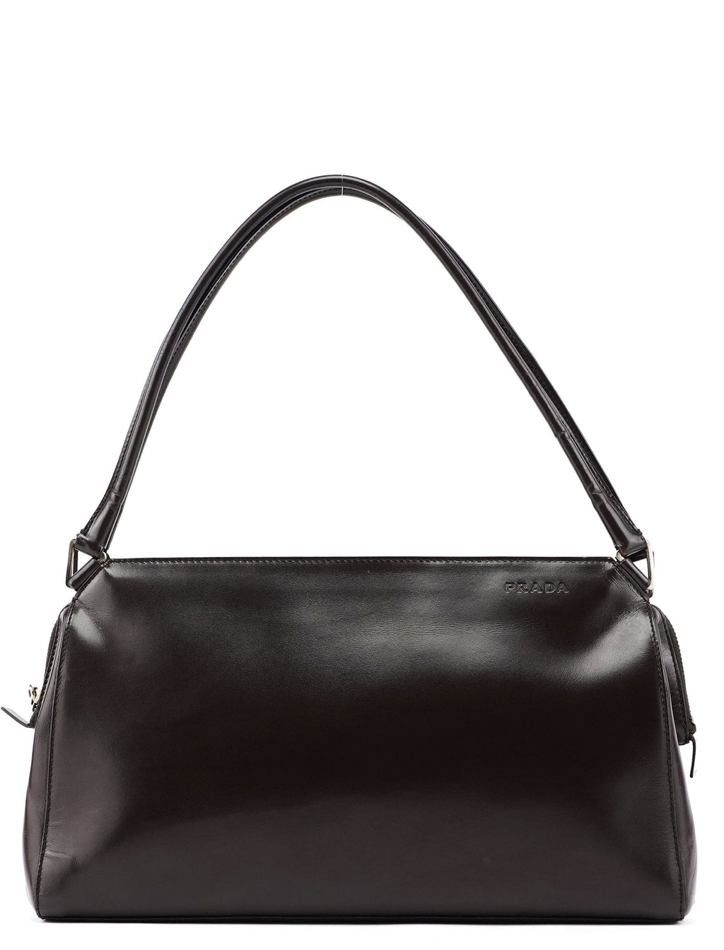 Brown Vitello Chic Shoulder Bag
