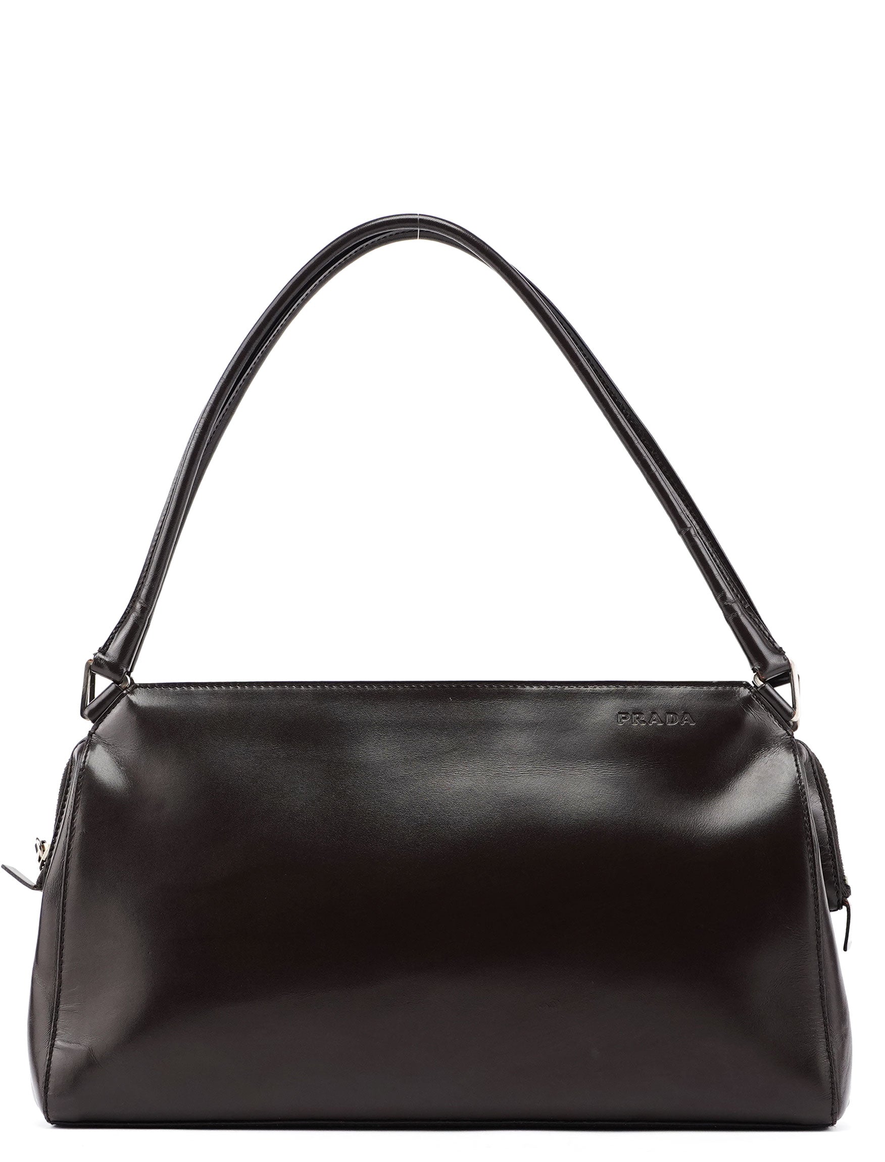 Brown Vitello Chic Shoulder Bag