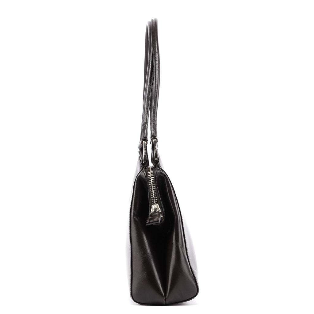 Brown Vitello Chic Shoulder Bag