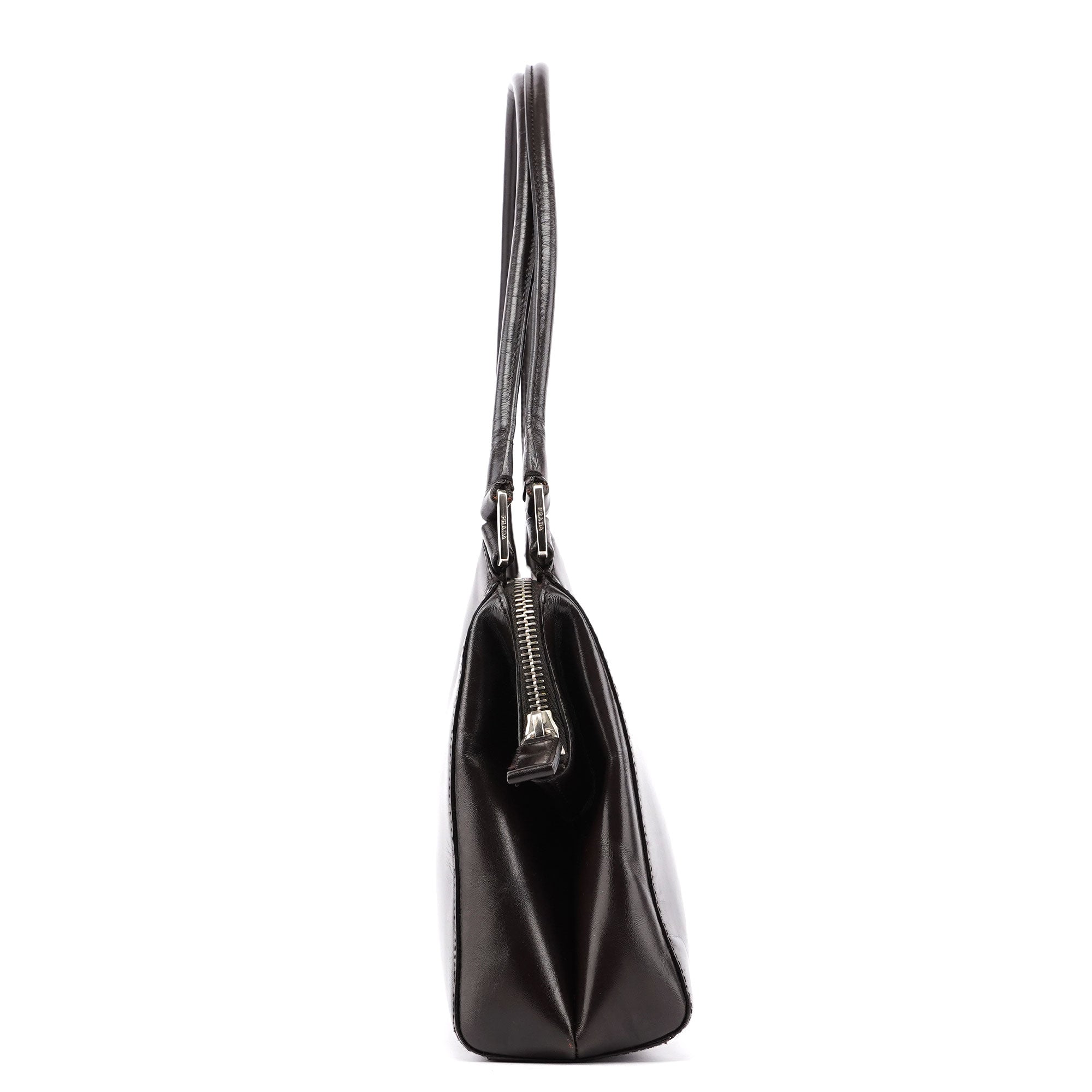 Brown Vitello Chic Shoulder Bag