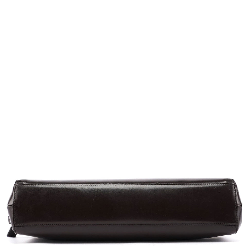 Brown Vitello Chic Shoulder Bag