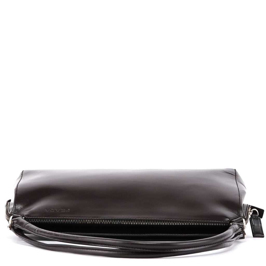 Brown Vitello Chic Shoulder Bag