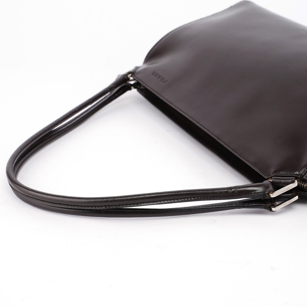 Brown Vitello Chic Shoulder Bag