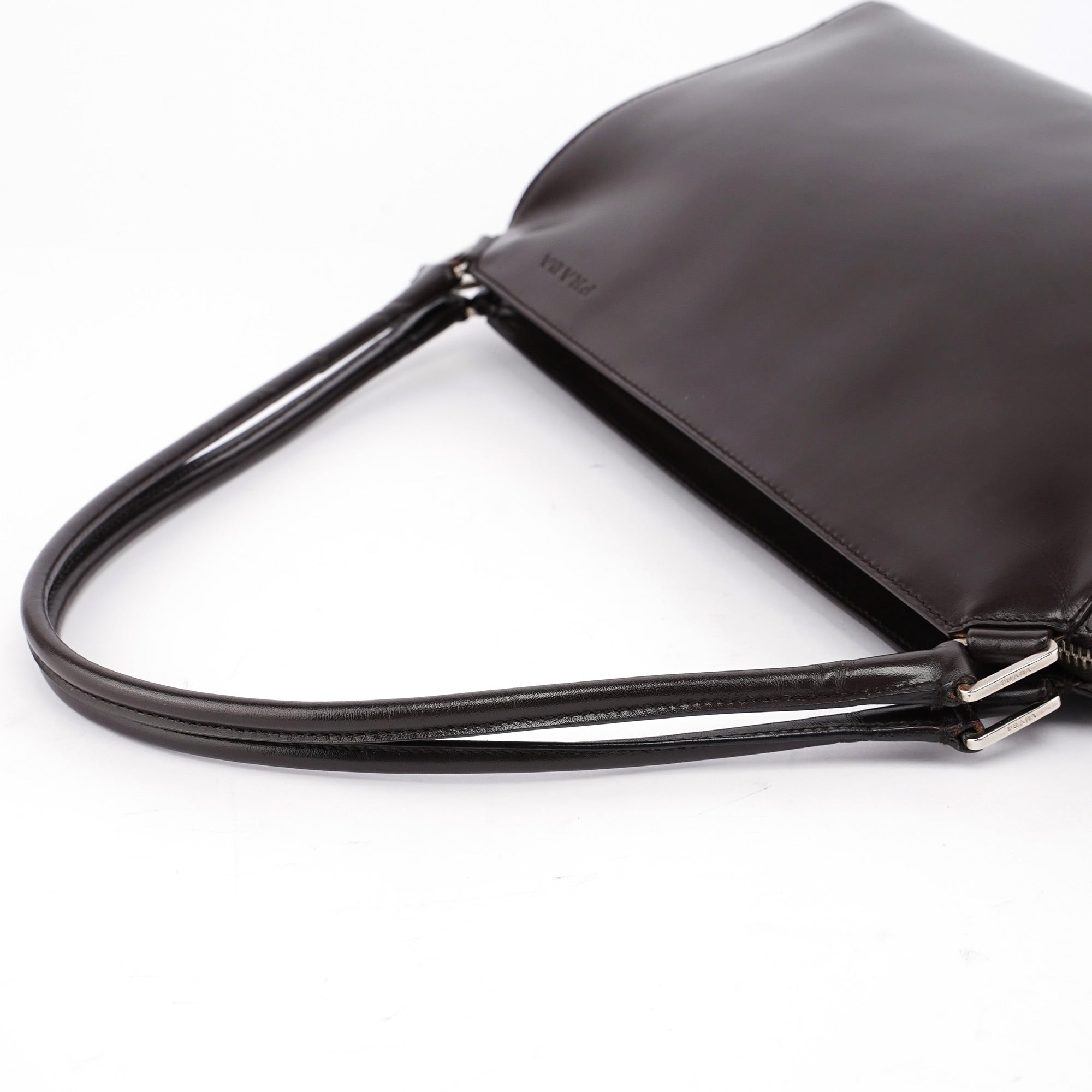 Brown Vitello Chic Shoulder Bag