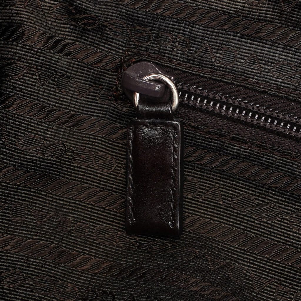 Brown Vitello Chic Shoulder Bag
