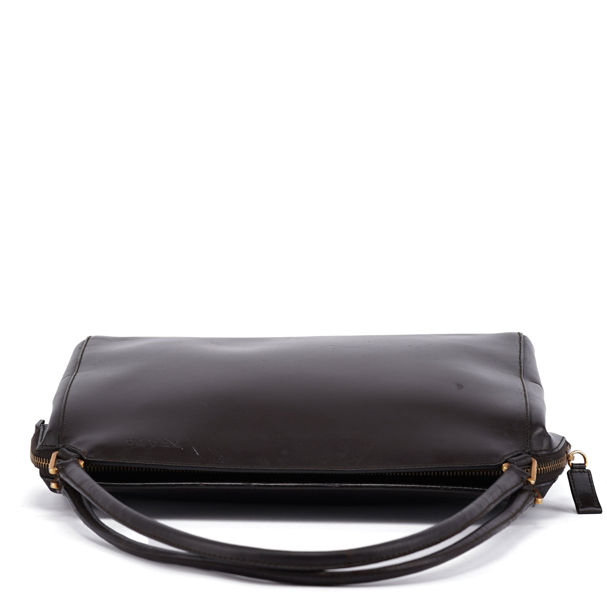 Brown Vitello Chic Shoulder Bag
