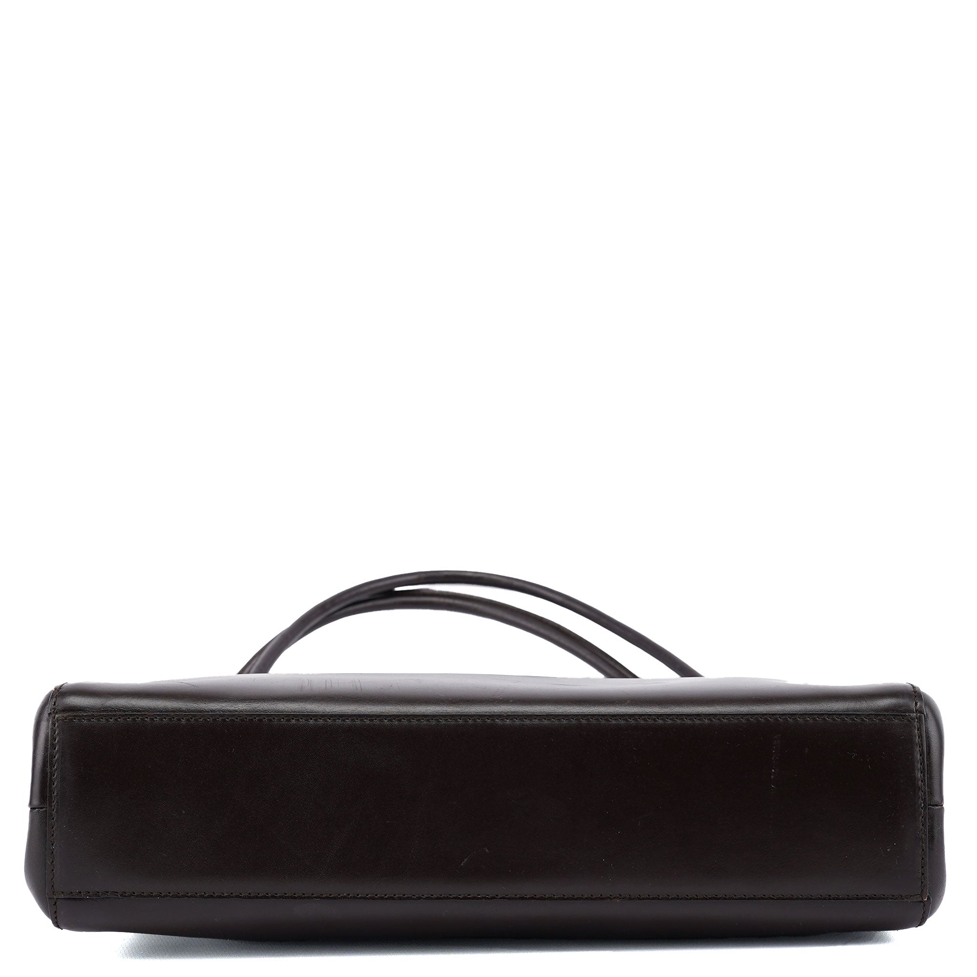 Brown Vitello Chic Shoulder Bag