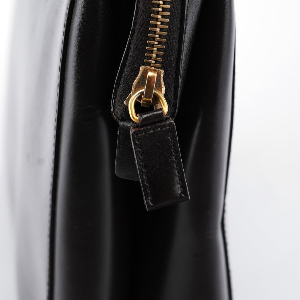 Brown Vitello Chic Shoulder Bag