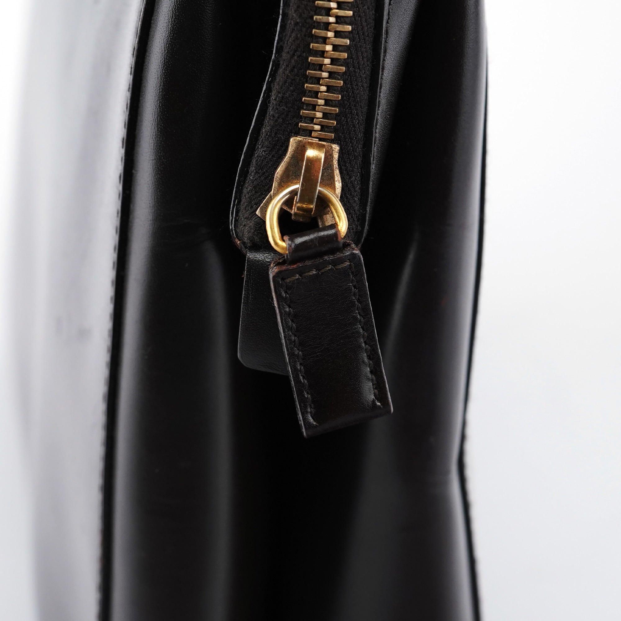 Brown Vitello Chic Shoulder Bag