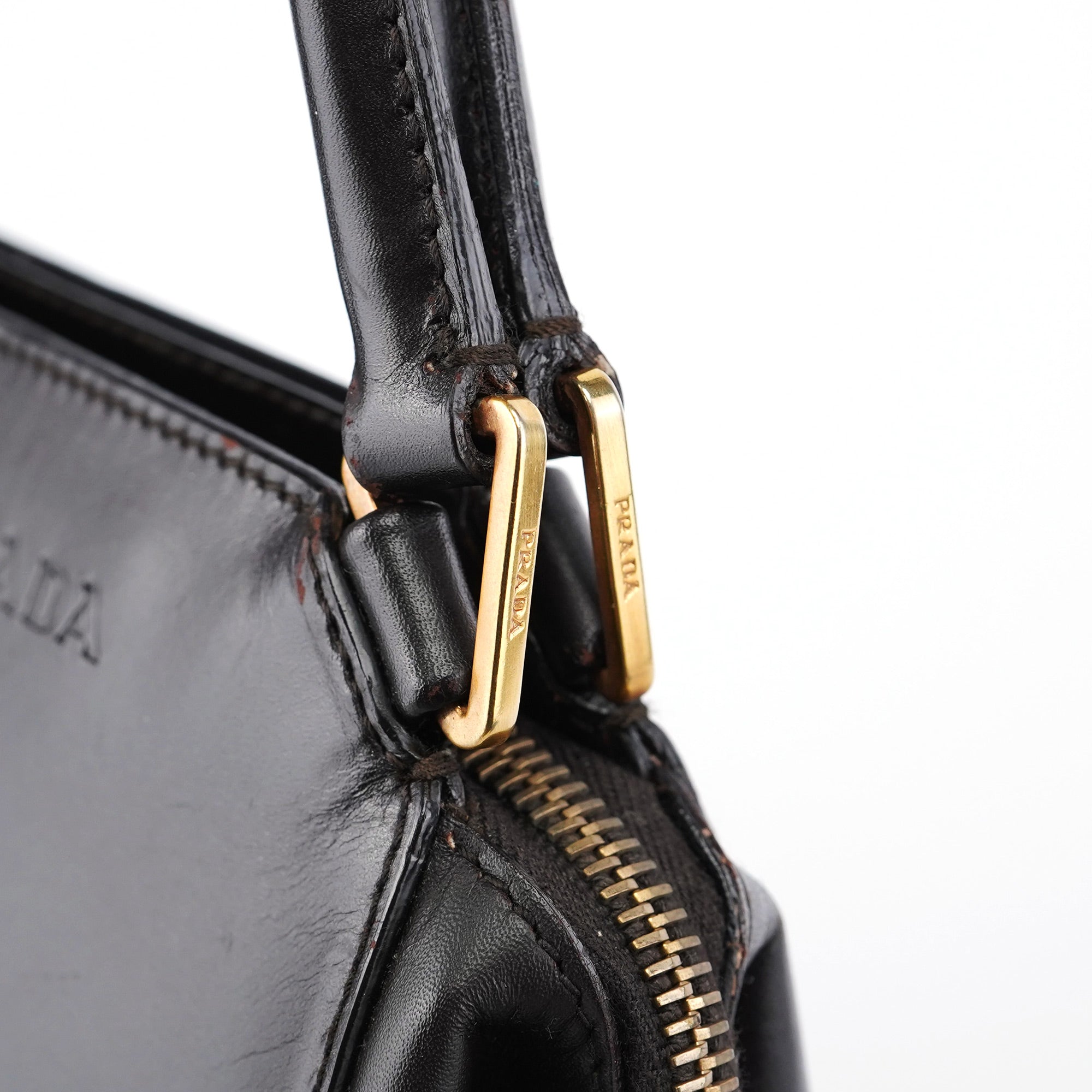 Brown Vitello Chic Shoulder Bag