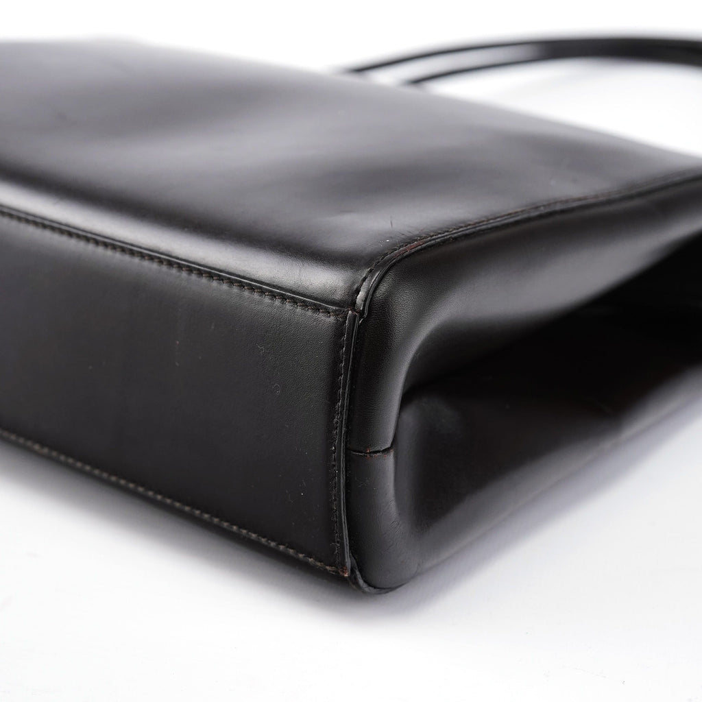 Brown Vitello Chic Shoulder Bag