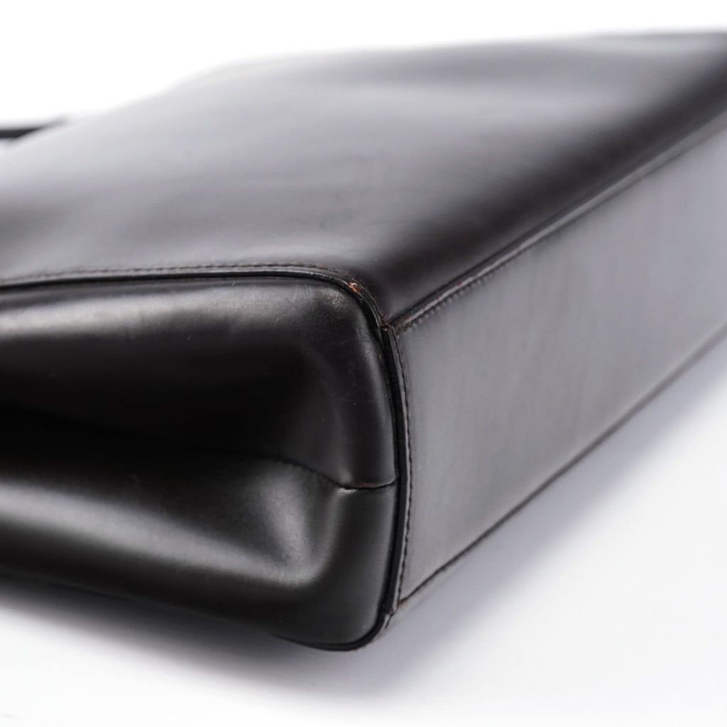 Brown Vitello Chic Shoulder Bag