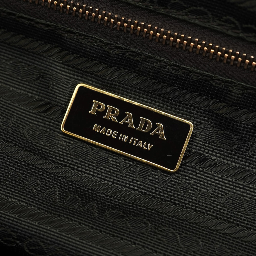 Brown Vitello Chic Shoulder Bag