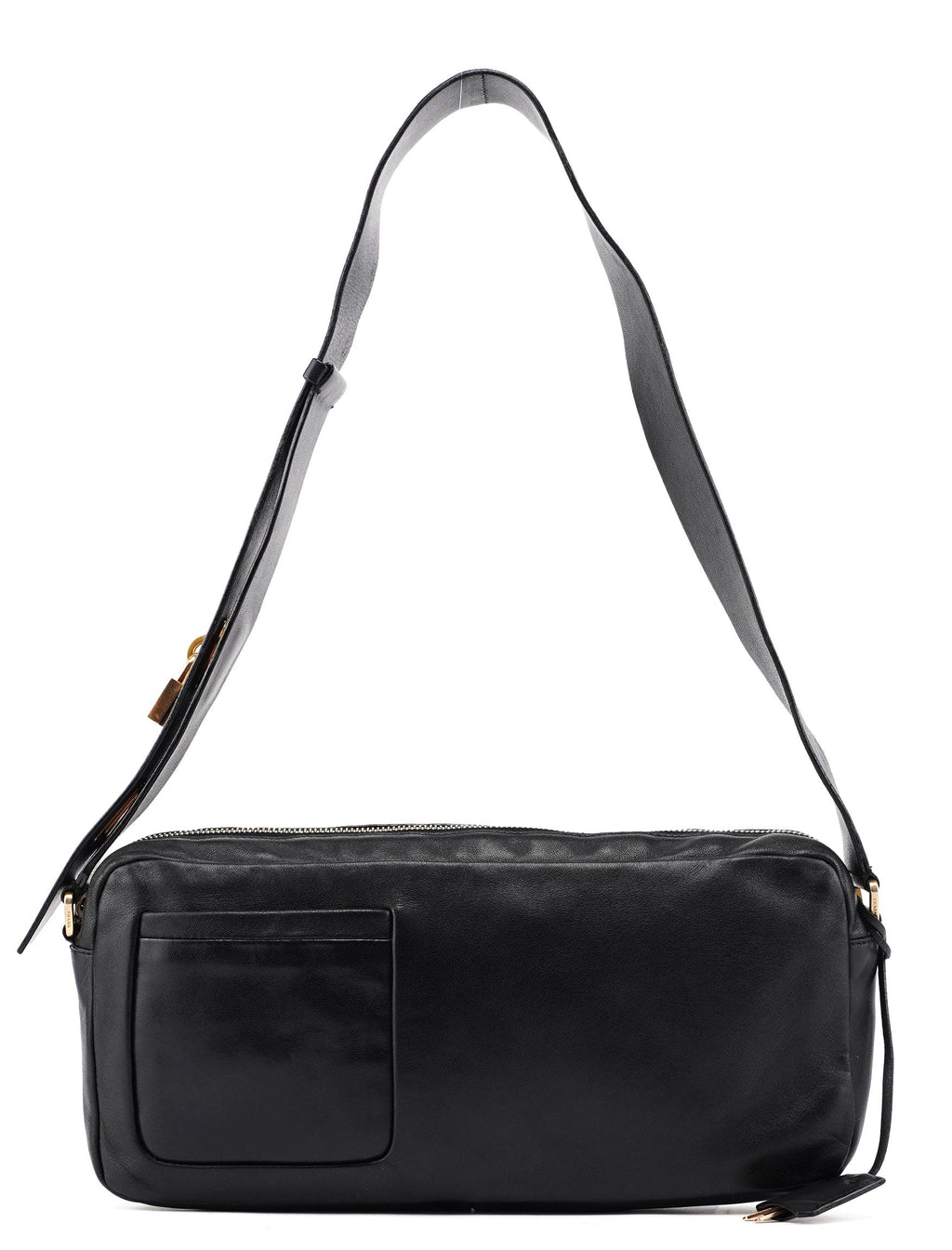 BT0054 Black Nappa Box Shoulder Bag