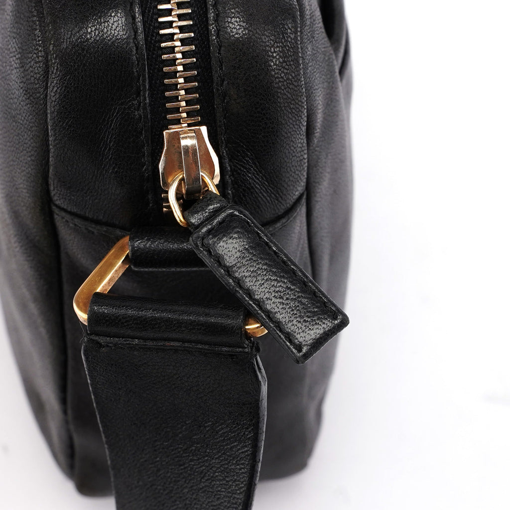 BT0054 Black Nappa Box Shoulder Bag