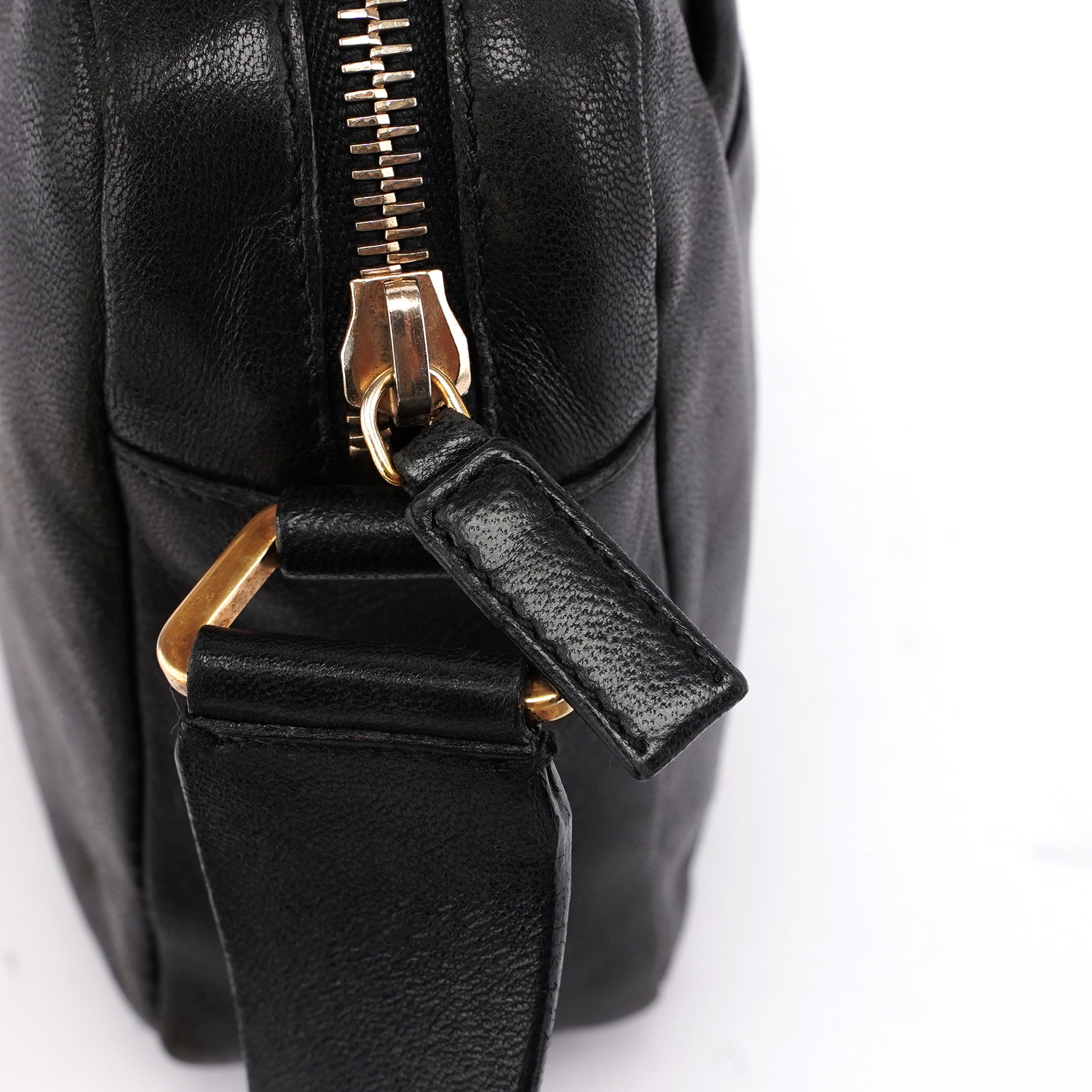 BT0054 Black Nappa Box Shoulder Bag
