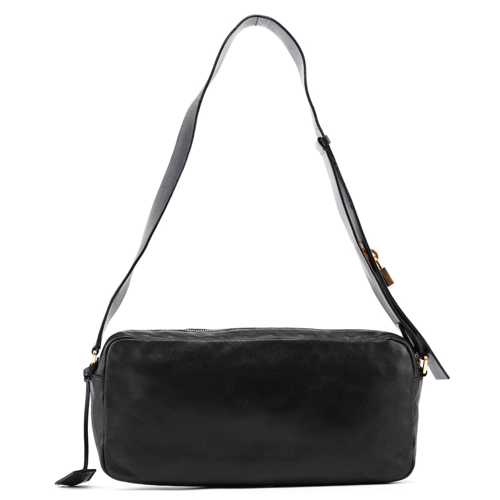 BT0054 Black Nappa Box Shoulder Bag