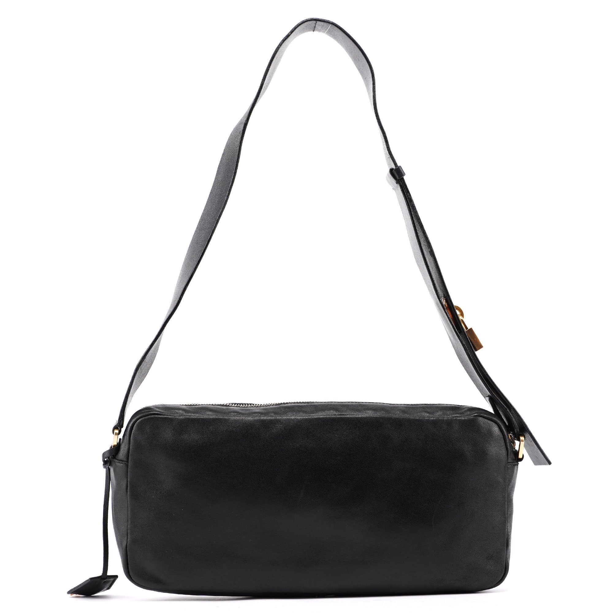 BT0054 Black Nappa Box Shoulder Bag