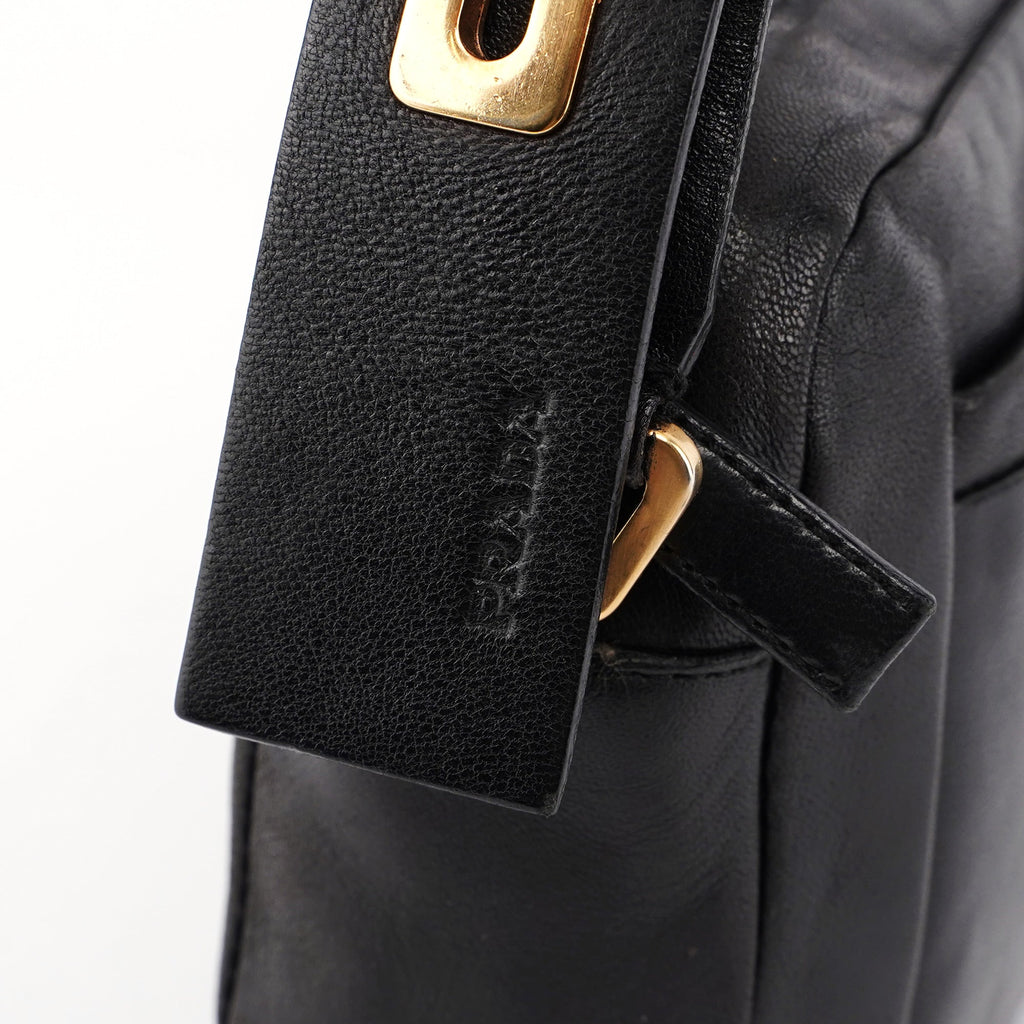 BT0054 Black Nappa Box Shoulder Bag
